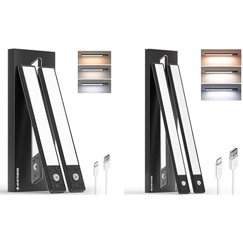 AMETHEUS 2+2 Pack Under Cabinet Lighting 10in + 14.5in Cover