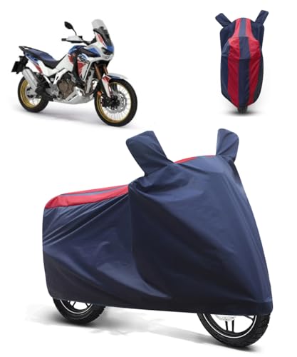 Image of FABTEC Bike /Motorcycle Body Cover Compatible with Honda CRF1100L Africa Twin (Red & Blue)
