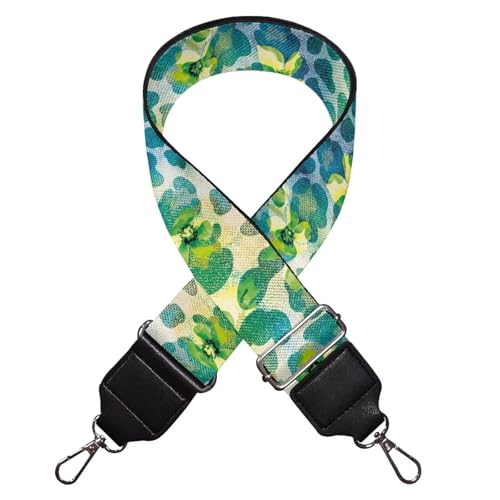 Image of TODIYADDU Gree and Blue Leopard Bag Straps for Handbags Replacement Wide Shoulder Strap Straps for Crossbody Bags Women Fit for Handbag Wallet Crossbody Computer Bag for Girls Mom Men