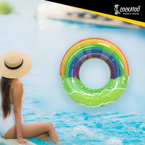 Image of Cockatoo Inflatable PVC Swimming Floats with Handles, Small Swimming Pool Floats
