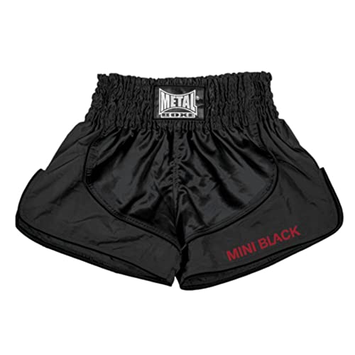 Short de Boxe Thaï Enfant Metal Mini Black 2XS