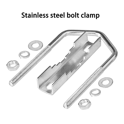 U Bolzen Bügelbolzen Bügelschraube,Guador M6 100 * 50mm U Schraube Vierkant U-Bolzen U Bolzen Befestigungselemente Vierkantbolzen Quadratisch Bolzen 6pcs