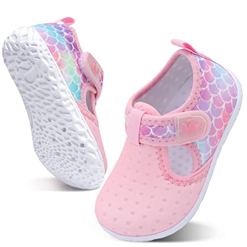 Image of FEETCITY Baby Boys Girls Water Sport Shoes Barefoot Kids Aqua Socks Quick-Dry Beach Swim Pool Shoes