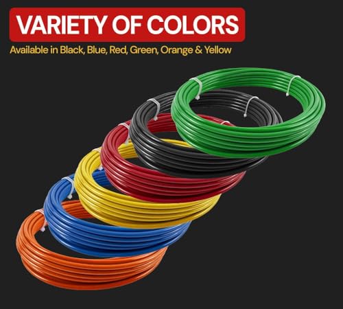 Mytee Products 3/4" OD x 100' Black SAE J844 Nylon Air Brake Tubing DOT Compliant | Pneumatic Nylon Air Line Hose for Air Brake System