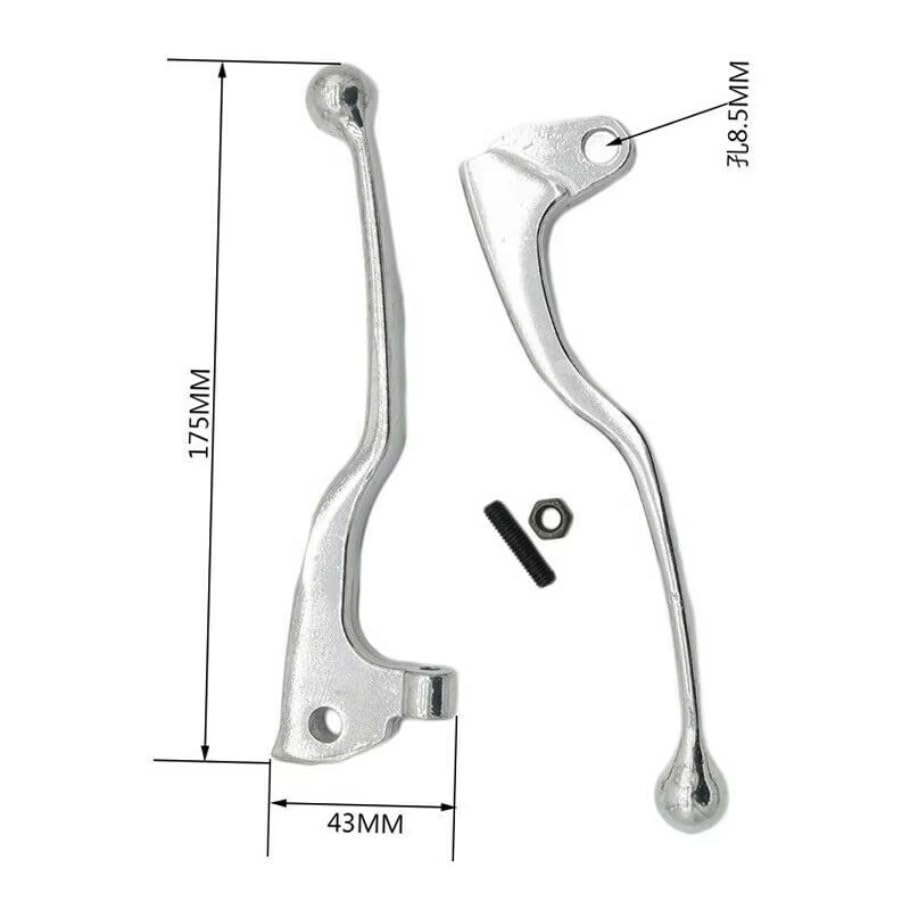 Levier frein embrayage moto réparer commande cassée ouverture 8,5mm