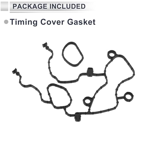 Image of Timing Cover Gasket for Chrysler for Dodge 3.6L V6 Long-lasting Sealing Chain Case Cover Gasket Kit No.68228480AA /68078604AA Rubber 1 Set