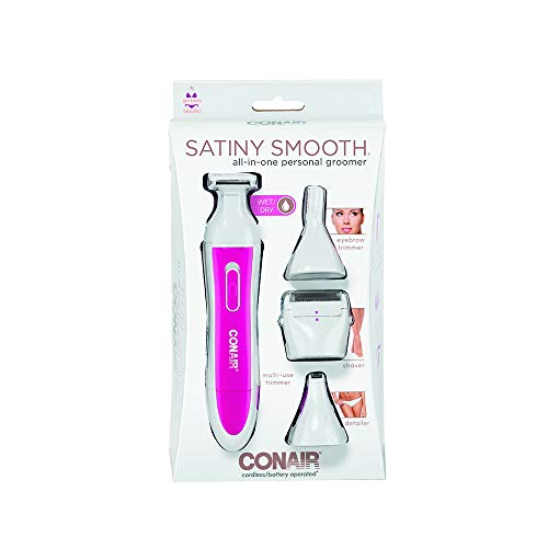 Conair Satiny Smooth com fio/sem fio feminino All-in-One Wet/Dry Personal Groomer