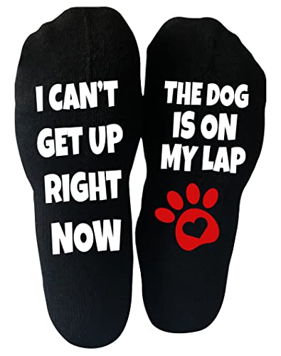 The Dog is on my Lap Socks for Men and Women, Funny Gifts for Dad, Husband, Grandpa