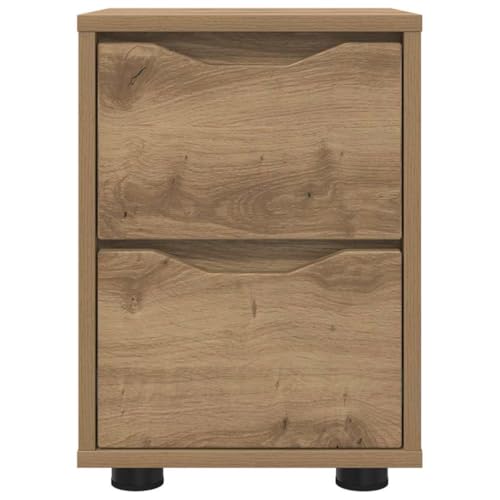 Table de chevet en chêne stable pour optimiser les petits espaces