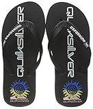 Sandalia básica Quiksilver Molokai Arch Print Youth, Chanclas, Black Blue Black, 38 EU