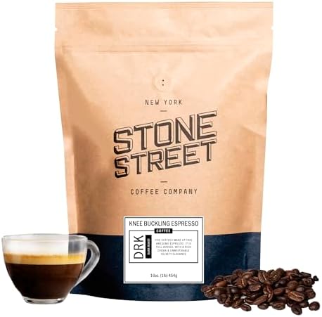 Knee Buckling Espresso Whole Bean, Dark Roast, High Caf, 1Lb