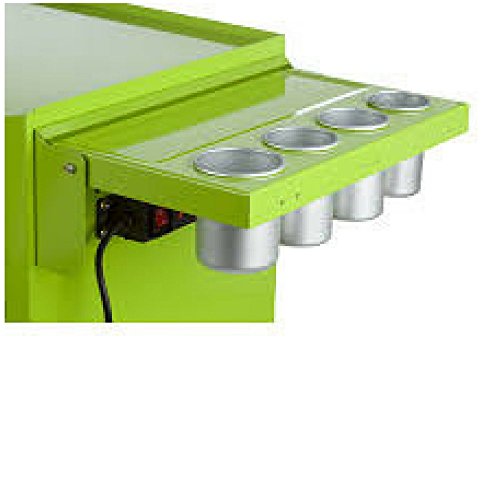 Viper Tool Storage V1SLG Power Shelf for Salon Cart, Lime