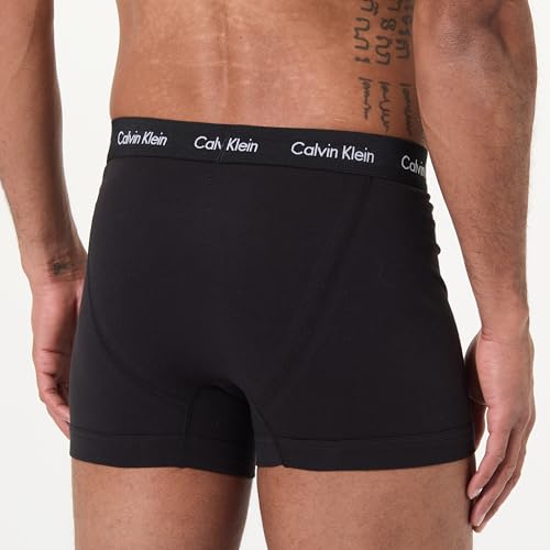 Calvin Klein Herren Trunk 5PK 000NB2877A Trunk, Mehrfarbig (Schwarz/Schneeheizung/Coral Pop/Ink/PO), XS… – Ansicht 4