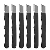 6-Pack Quick Sharpener - Tungsten Steel Pocket Garden Tool Blade Sharpener for Lawn Mower, Hedge Shears, Knife, Pruners, Axe, Scissors, Hatchet, Machete & More