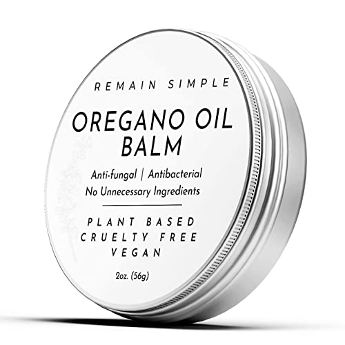 Oregano Oil Balm - Strongest All Natural Antifungal to Help Heal The Skin & Treat Eczema, Ringworm, Jock Itch, Cracked Skin, Nail Fungus and Much More - Vegan Made in The USA 