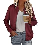 Damen Übergangsjacke Blouson - Leichte Bomberjacke Mit Taschen