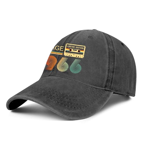 Image of 60th Birthday Gifts for Women Men Her Him 1966 Baseball Cap Hat | Vintage 1966 Baseball Cap Hat 60th Birthday Decorations for Women Men Her Him 60th Birthday Party Favors