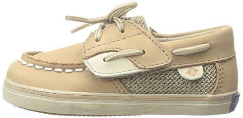 Sperry Baby Girls Bluefish Crib Jr Boat Shoe, Linen/Oat, 1 Infant Us #TOP7