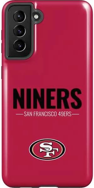 Skinit Pro Phone Case Compatible with Galaxy S21 FE - Officially Licensed NFL San Francisco 49ers Zone Block Design