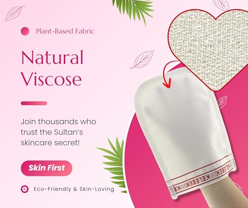 Kelebek für Gesicht & Körper 2er-Set Peeling-Handschuhe – Türkisches Kese für Damen & Herren – Exfoliating Gloves für Dusche & Hamam – Körperpeeling & Tiefenreinigung