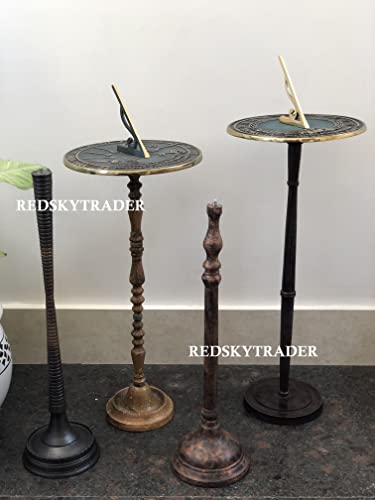 Redsky Trader Garden Sundials Pedestal Display Stand Indoor Outdoor Round Sundial Stand For Any Size 8 Or 10 Inches (Design 2) #TOP5