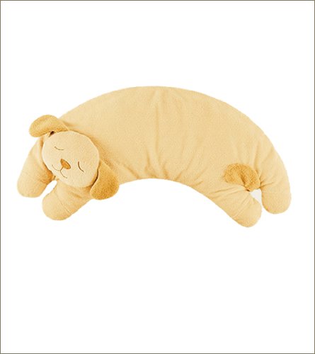 Angel Dear Curved Pillow Brown Puppy