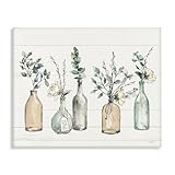Stupell Industries 'Bottles And Plants Vases', Canvas Art, 20 x 16 Inches, Easy to Hang and Sturdy, Made in USA, by Anne Tavoletti