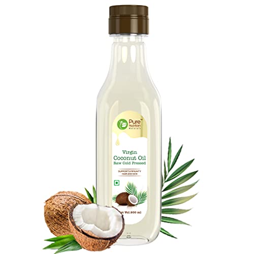 Image of Pure Nutrition Virgin Coconut Oil 500ml Pet Bottle | Cold Pressed, 100% Pure & Unrefined | Extracted from A1 Grade Coconut Milk | Good for Hair Growth, Skin, Baby Massage & Cooking | Reduce Hair-fall