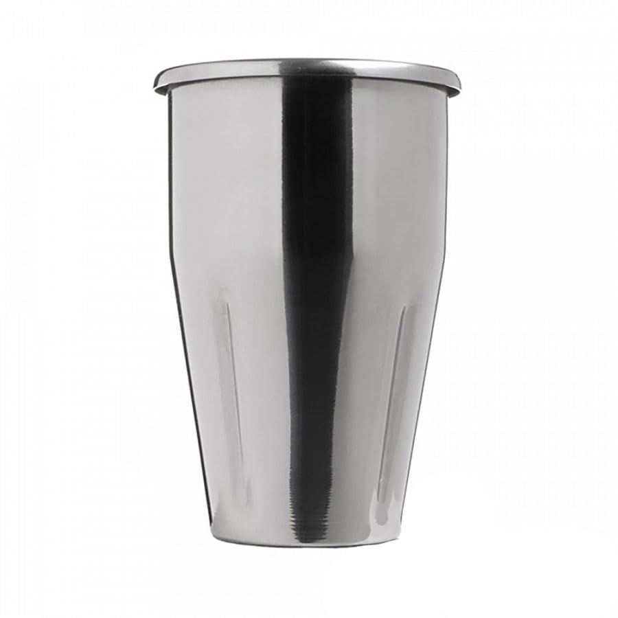 Bicchiere in acciaio inox ricambio accessorio per frullatore frullino sbattitore da banco frappè mixer Sirio Sirman professionale 550 ml h 16 cm