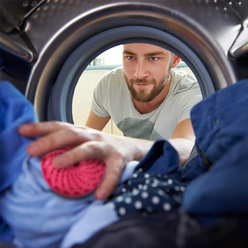 Boule de lavage lot de 4 rose pour machine à laver sans lessive - 4