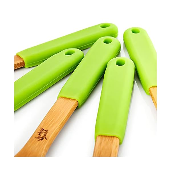 bambuswald© Utensilienhalter aus 100% Bambus - Blumenvase Weinflaschenhalter Küchenutensilienhalter – Bild 6