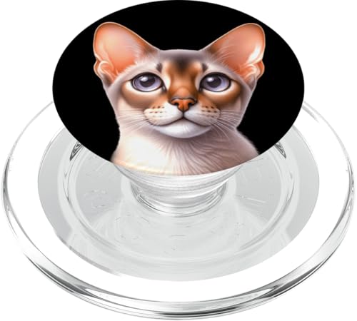 Ritratto di gatto di Singapura PopSockets PopGrip per MagSafe