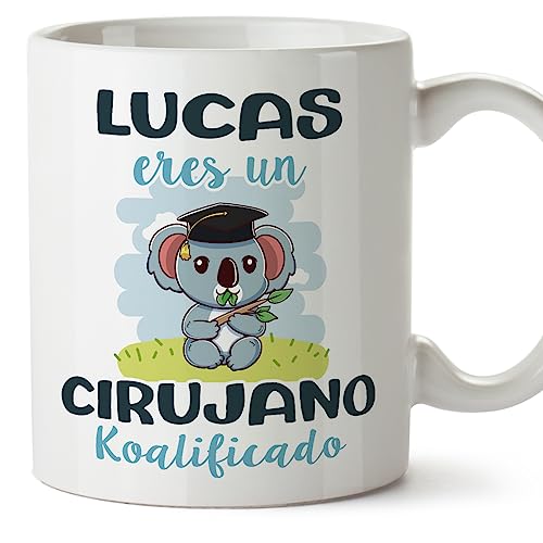 MUGFFINS Tazas Personalizadas para CIRUJANO - En Español - Koalificados Personalizados - 11 oz / 330 ml - Regalo Personalizable original y divertido
