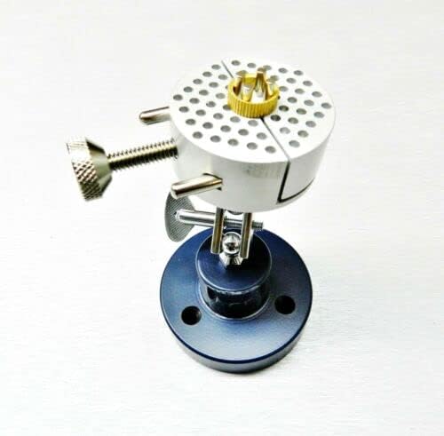 Universal Work Holder Peg Clamp Revolving Bench Tool Fixture on Base By JTS