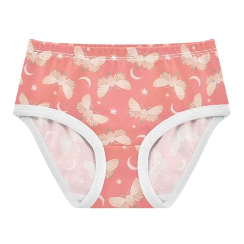 Girls' Underwear Moth Moon Cotton Stretch Comfort Toddler Panties