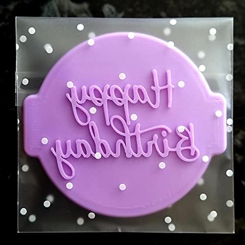 Happy Birthday HB09 - Embosser/Stamp for Fondant, Icing, Cupcake, Cake, Decoration