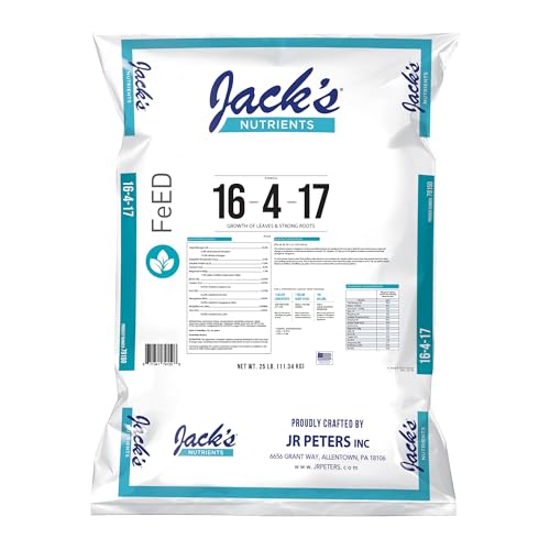 Jack's Nutrients 16-4-17 Fertilizante Hidropónico en Polvo 25lbs miniatura 1