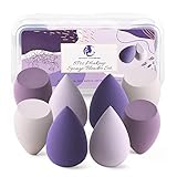 Anti-schwebendes Puder: Nahtlos auftragen und verblenden Make-up, der schöne Make-up-Mixer ist ein wesentliches Werkzeug für die Erstellung von glattem Sprüh-Make-up. Dieses vielseitige Make-up-Schwamm-Set hat eine spitz zulaufende Spitze, flache Kanten und abgerundete Seiten, bietet vollständige Kontrolle auch in den schwer zugänglichen Gesichtsbereichen