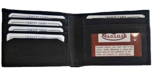 New Bi-Fold Mens Wallet & Credit Card Holder Black #60