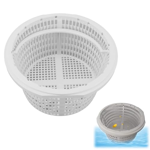 REGAPOG Panier Skimmer Piscine, Filtre Skimmer Piscine Panier 19cm - Accessoire De Remplacement pour Nettoyage Efficace De La Surface De l'eau, Durable Et Facile à Installer Panier De Skimmer Piscine