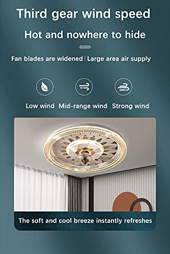 Ventilateur de plafond avec éclairage télécommandé contre la chaleur nocturne