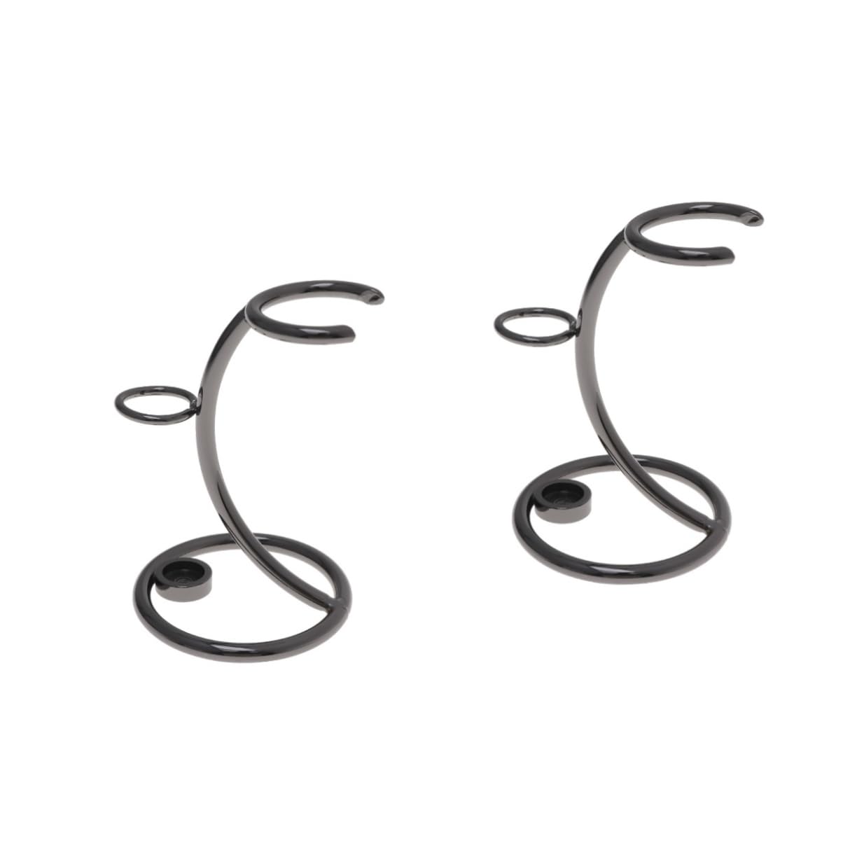 NOLITOY 2pcs Stainless Steel Razor Rack Wall Mount Razor Holder for Men Beard Accessories Kit