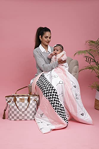 Image of Baby Jalebi Reversible Soft Organic Cotton Baby Blanket (Chloe)
