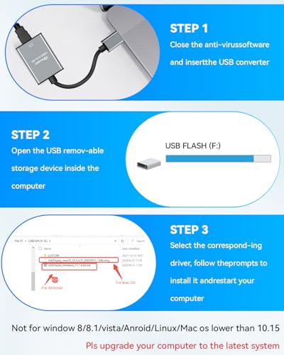 Image of USB to HDMI Adapter for Monitor 1080P@60Hz Display with 5Gbps High Speed Transmission, Support Extend & Mirror Mode, Compatible with Window 7 /10 /11, Mac OS 10.15+, Laptop, Desktop, TV, Monitor, Silver