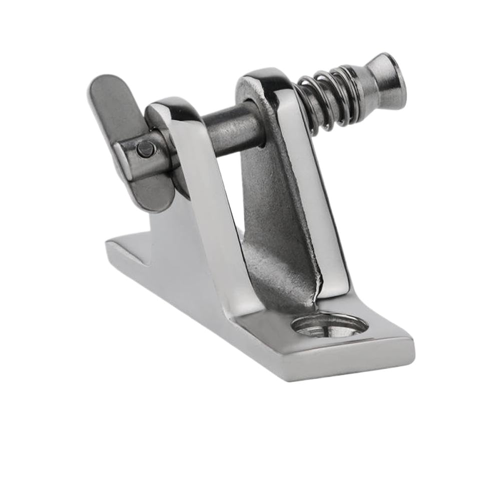 Fwzoogpda Onecolor Alastin 316 Stainless Steel Deck Hinge 60° Removable Pin Compatible With Marine Bimini Fittings