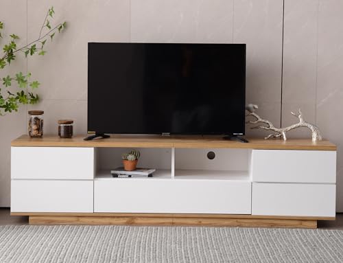 Mueble de TV moderno de color blanco 180