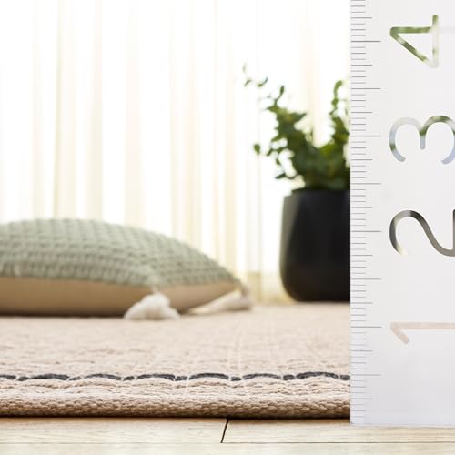 Tapete decorativo beige y negro 5x8 SAFAVIEH miniatura 4