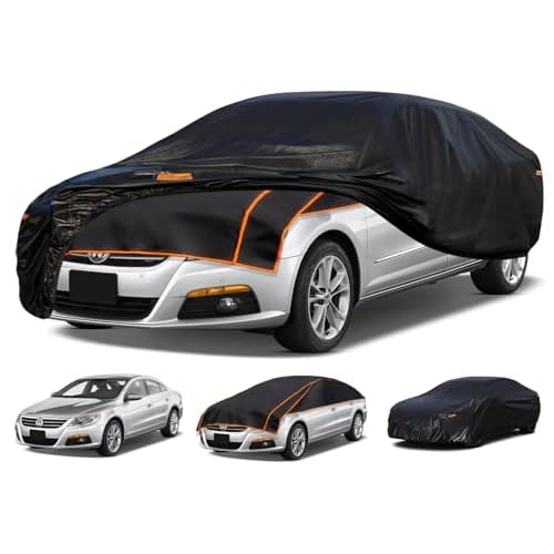 Kayme Padded Hail Protector Car Cover Custom Fit for Volkswagen CC, Anti Hail Blanket with Multilayer Thickened Design, Hail Proof & All Weather Outdo