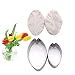 AK ART KITCHENWARE Gum Paste Tulips petal Decoration Tool Leaf and Flower Tool Kit Stainless Steel Cookie Cutter Set Silicone Veining Mold Fondant Sugar Flower Design Tool A350&VM003