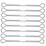 Mobestech 100stücke Achssplint Stahl Mit Federsicherung Passend Für Anhängerkupplungen Traktoren Und Andere Fahrzeuge Befestigungselemente Für Mechanik Und Werkstatt